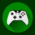 Game controller flat icon with long shadow Royalty Free Stock Photo