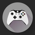 Game controller flat icon with long shadow Royalty Free Stock Photo