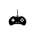 Game Controller, Gamepad, Joystick Solid Flat Vector Icon Isolated on White Background