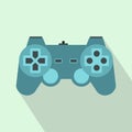 Game controller icon, flat style Royalty Free Stock Photo