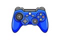 Game controller icon. Isolated digital gamepad