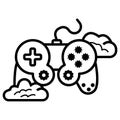 Game controller icon . Vector illustration Royalty Free Stock Photo
