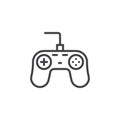 Game controller line icon