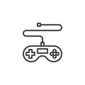 Game controller line icon Royalty Free Stock Photo