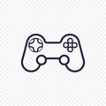 Game controller line icon.