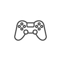 Game controller line icon