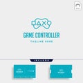 game controller simple logo line template vector icon element Royalty Free Stock Photo