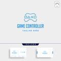 game controller simple logo line template vector icon element Royalty Free Stock Photo