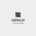 game controller simple logo line template vector icon element Royalty Free Stock Photo