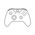 Game controller in vector.Joystick vector illustration.Gamepad for game console.