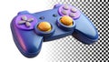 Game controller, video games, gaming, entertainment, and interactive play icon png transparent image Generative AI