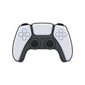 Game Controller. White Joystick Icon. Gamepad for Game Console. Vector