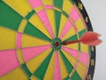Game of darts on the wall Royalty Free Stock Photo