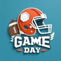 Game Day Vector Design Illustration for Background Super Bowl Sunday concept