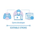 Game developer concept icon