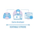 Game developer concept icon Royalty Free Stock Photo