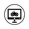 Game Developing icon / black color