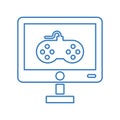 Game Developing line icon / outline vector