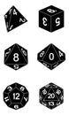 Game Dice Illustration Roleplaying Board Game Set Royalty Free Stock Photo