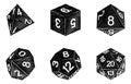 Game Dice Illustration Roleplaying Board Game Set Royalty Free Stock Photo