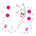 The game of the dots, butterfly