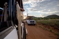 Game drive at sunset or sunrise