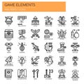Game Elements , Pixel Perfect Icons Royalty Free Stock Photo