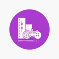 game, gamepad, joystick, play, playstation White Glyph Icon in Circle. Vector Button illustration Royalty Free Stock Photo