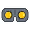 Game glasses icon isolated