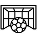 Game, goal Isolated Vector Icon that can be easily modified or edited Royalty Free Stock Photo