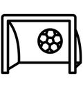 Game, goal Isolated Vector Icon that can be easily modified or edited Royalty Free Stock Photo