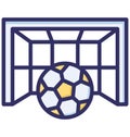 Game, goal Isolated Vector Icon that can be easily modified or edited Royalty Free Stock Photo