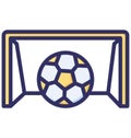 Game, goal Isolated Vector Icon that can be easily modified or edited Royalty Free Stock Photo