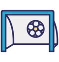 Game, goal Isolated Vector Icon that can be easily modified or edited Royalty Free Stock Photo