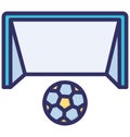 Game, goal Isolated Vector Icon that can be easily modified or edited Royalty Free Stock Photo