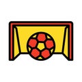 Game, goal Isolated Vector Icon that can be easily modified or edited Royalty Free Stock Photo