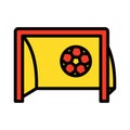 Game, goal Isolated Vector Icon that can be easily modified or edited Royalty Free Stock Photo