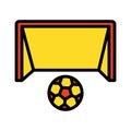 Game, goal Isolated Vector Icon that can be easily modified or edited Royalty Free Stock Photo