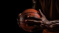 Game in Hand: Close-Up of a Man Holding a Basketball
