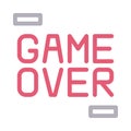 Game vector color line icon Royalty Free Stock Photo