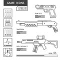 Game icons weapon