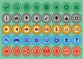 Buttons x8 Royalty Free Stock Photo