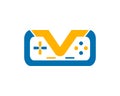 Game Joystick Or Device Controller Logo