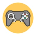 Game joystick. Vector flat style