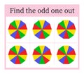 Game for kids. Task for development of attention and logic