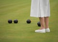 A Game of Ladies Bowls Royalty Free Stock Photo