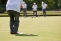 Game of Lawn Bowls Royalty Free Stock Photo