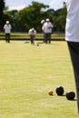 Game of Lawn Bowls Royalty Free Stock Photo