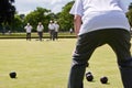 Game of Lawn Bowls Royalty Free Stock Photo