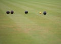 Game of Lawn Bowls Royalty Free Stock Photo